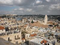 Шумилкин С.М. Иерусалим. Панорама Старого города с башни Давида. В центре видны два купола храма Гроба Господня